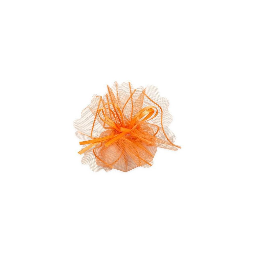 TULLE RIGATO TONDO ARANCIO